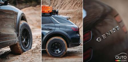 Glimpse of the new Genesis GV70 Project Overland
