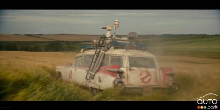L'Ecto-1, dans le champ
