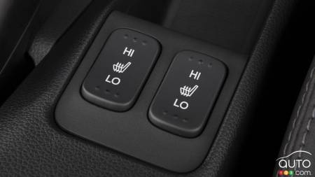 Heated seats buttons