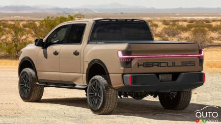 Hercules Alpha, three-quarters rear