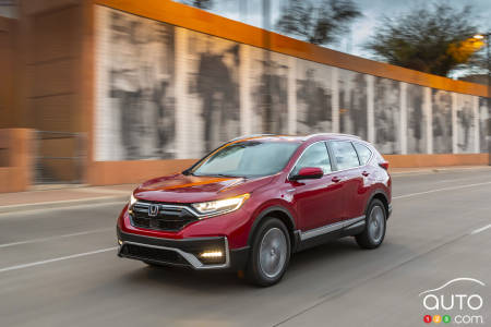Le Honda CR-V, sur la route