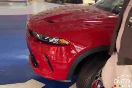 The Dodge Hornet's front end