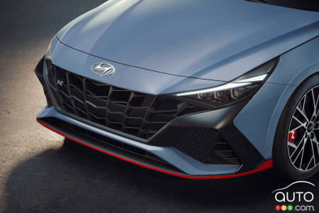 2022 Hyundai Elantra N, front grille