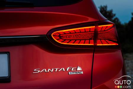 2020 Hyundai Santa Fe, rear light
