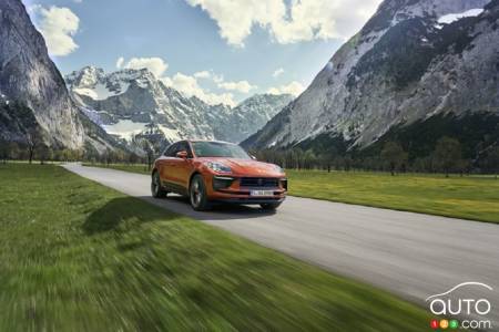 2022 Porsche Macan, on the road