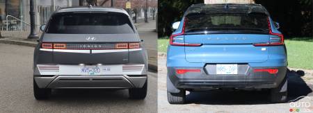 2022 Hyundai Ioniq 5 / 2022 Volvo C40 Recharge, rear