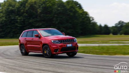 Jeep Grand Cherokee Trackhawk, on the track