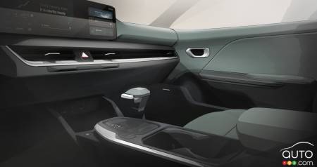 Glimpse of 2025 Kia K4 from interior