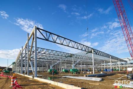 Lordstown, Ohio battery plant, under construction