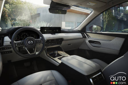 Interior of 2024 Mazda CX-90 PHEV