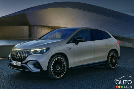 Mercedes-AMG EQE SUV 2024, trois quarts avant