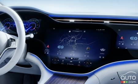 Mercedes-Benz EQS, main screen