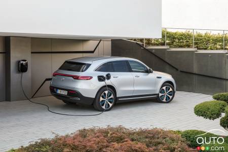 2022 Mercedes-Benz EQC, charging
