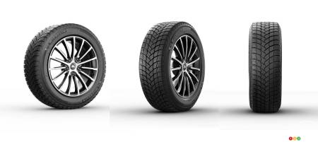 Different views of the X-ICE SNOW tire