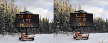 Sign in Jasper National Park