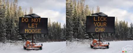 Panneau dans le Parc national de Jasper