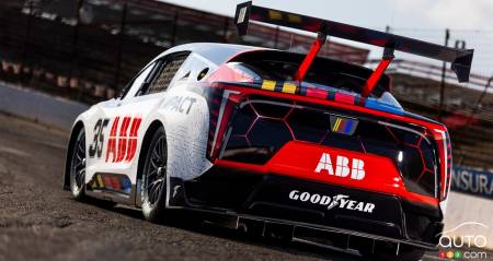 NASCAR's electric prototype, rear