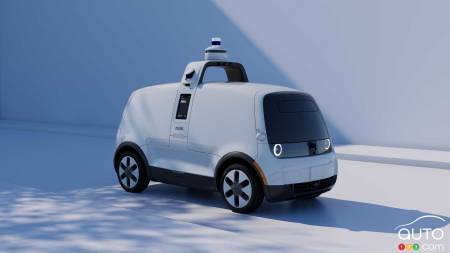 Nuro's autonomous delivery vehicle, fig. 2