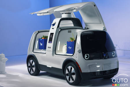Nuro's autonomous delivery vehicle, fig. 3