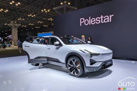 The Polestar 3, at the 2024 New York Auto Show