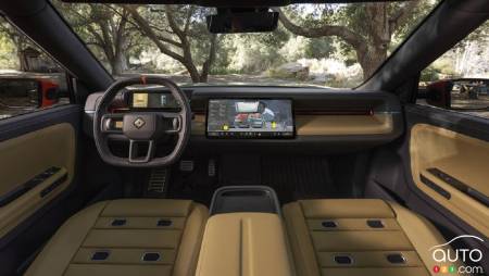 Interior of Rivian R3X