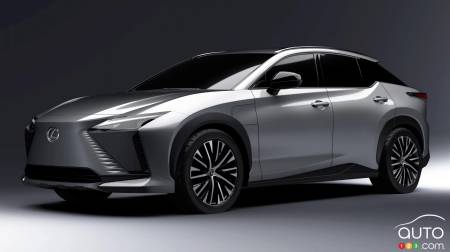 2023 Lexus RZ, three-quarters front