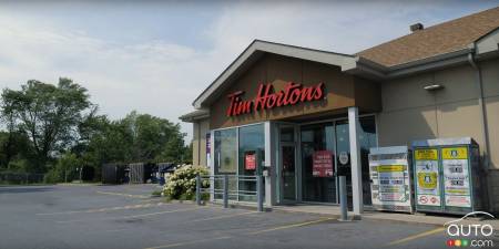 The Tim Hortons in Prescott, Ontario