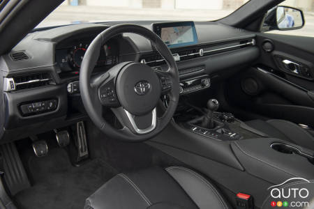 Interior of 2023 Toyota GR Supra