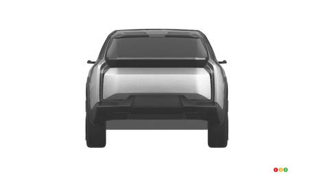 Prototype VUS électrique de Toyota, arrière