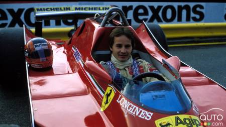 Gilles Villeneuve, au volant
