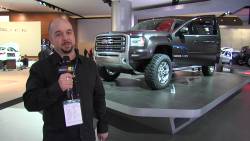 GM's super-size - Obviously based on GM’s full-size HD platform, the Concept uses a modified version of the pickup’s 4WD system, the new 6.6-litre Duramax Diesel that produces 397 horsepower and 765 pound-feet of torque and the Allison 1000 six-speed automatic transmission.