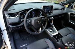Dashboard of the 2019 Toyora RAV4 XSE Hybrid