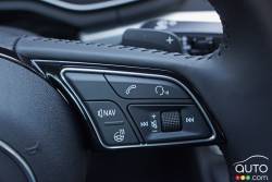 2017 Audi A4 TFSI Quattro steering wheel mounted audio controls