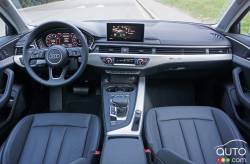 Tableau de bord de l'Audi A4 TFSI Quattro 2017