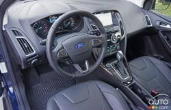 Habitacle du conducteur de la Ford Focus Titanium 2016