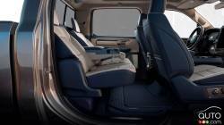 Eight-degrees of Rear Seat Slide Recline and Center Console