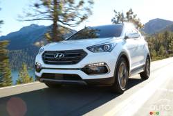 2017 Hyundai Santa Fe Sport driving