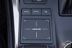 2016 Lexus NX 300h executive infotainement controls