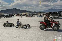 The racing scene at Bonneville is very much a family event with several generations participating and spectating each year.
