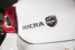 Écusson du modèle de la Nissan Micra Cup Édition Limitée 2016