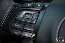 Commande pour audio au volant de la Subaru WRX Sport-Tech 2016