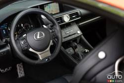 2015 Lexus RC F steering wheel