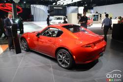2017 Mazda MX-5 RF rear 3/4 view