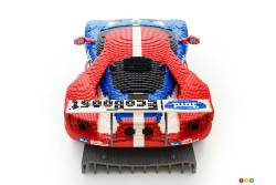 Lego Ford GT race car rear view