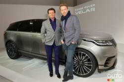 Land Rover Chief Designer Gerry Mc Govern (left) and actor Damian Lewis (right)