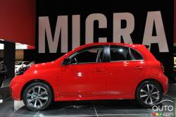 Despite its subcompact footprint, the 2015 Nissan Micra rides on 15'' or 16'' wheels -- sizes that are widely available as snow tires. Depending on the model you select, the list of options may include a rearview camera, heated mirrors, a leather-wrapped steering wheel, and a 4.3'' audio interface capable of displaying album art.