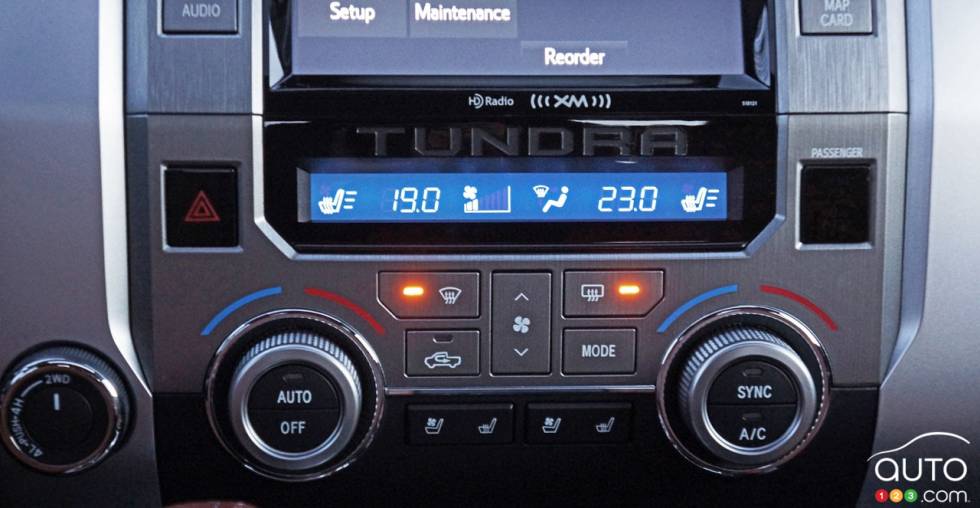 2016 Toyota Tundra 4X4 CrewMax 1794 edition climate controls