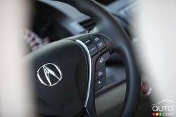 Cruise controls on the steering wheel