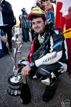 Michael Dunlop wins the Supersport Race 2 