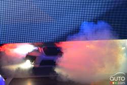 unveiling of the new Subaru WRX STI at the Detroit auto-show